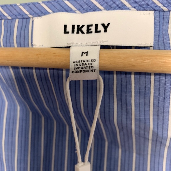 Revolve Likely Jada Dress Menswear Blue - Picture 6 of 6